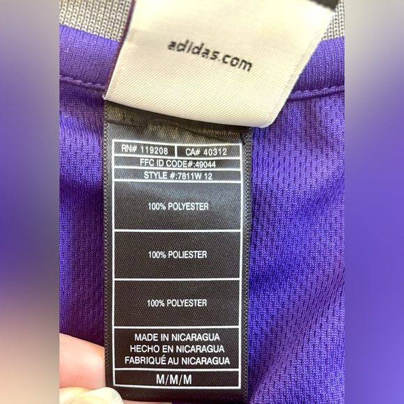 Purple/White/Gray/Orange Women's Adidas NBA for Her Sleeveless Tank Jersey NWOT - Picture 7 of 8